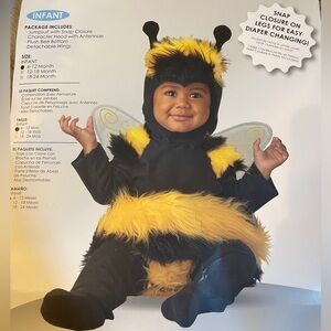 Honey bee baby costume 6-12 months bumblebee